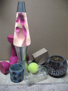 Forms with lava lamp