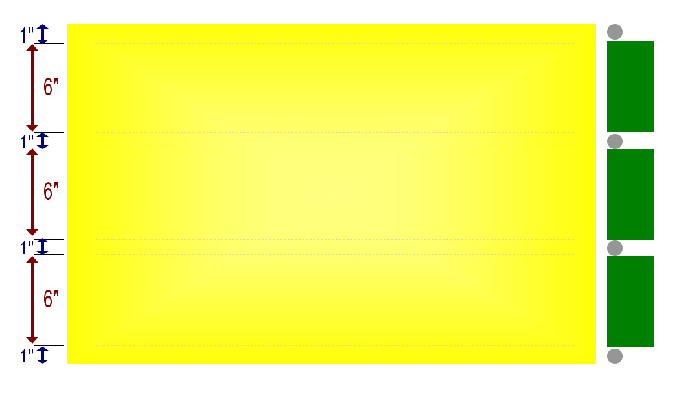 Yard sale sign layout