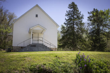 Old church in spring time Saginaw MO © 2022 L. Eilee S. George
