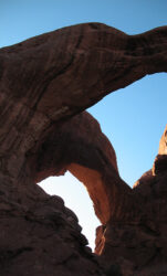 Cropped image of Arches NP to mimic a shape made by my hand posing as Arches © 2012 L. Eilee S. George